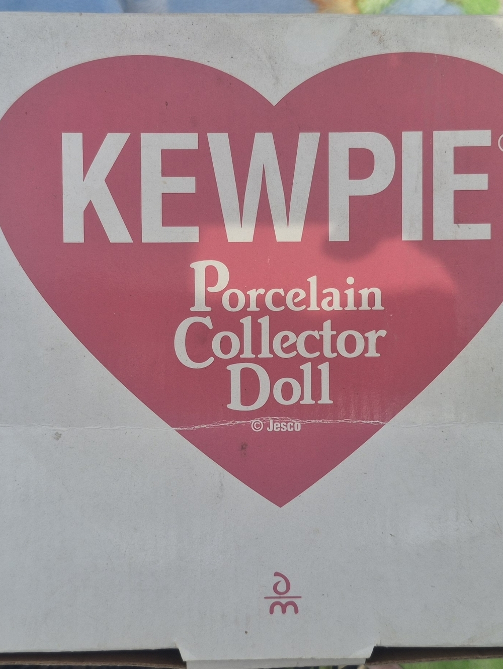 Danbury Mint Pink Heart Kewpie Porcelain Collector Doll Box Art